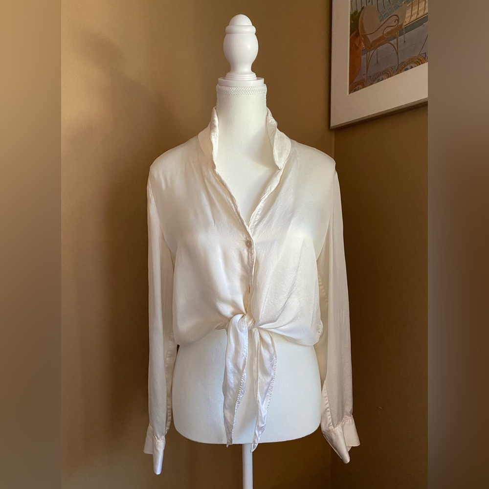 Aritzia | Wilfred | Tie-front blouse